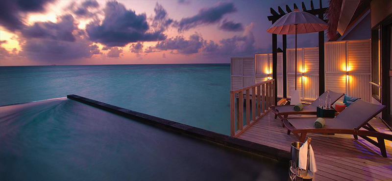 Ozen By Atmosphere At Maadhoo Island Luxury Maldives holiday Packages Wind Villa With Pool Bathroom
