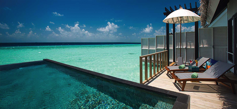 Ozen By Atmosphere At Maadhoo Island Luxury Maldives holiday Packages Wind Villa With Pool Bathroom