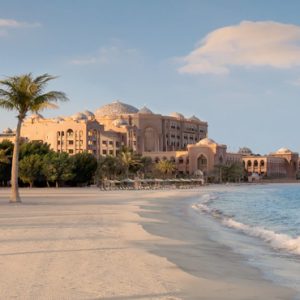 Beach In Morning Emirates Palace Abu Dhabi Abu Dhabi Holidays