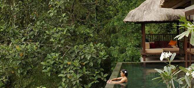 Hanging Gardens Ubud Bali - Riverside villa