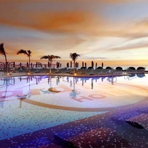 Hard Rock Hotel Tenerife - Luxury Spain holiday packages - pool at sunset