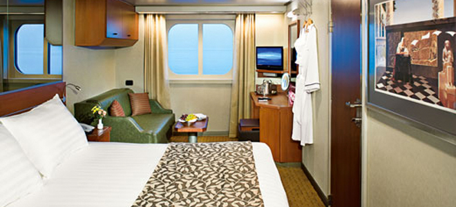 Ocean view room - ms Eurodam Ship - Luxury Cruise Holidays