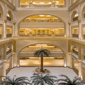 Palm Tree Corridors Emirates Palace Abu Dhabi Abu Dhabi Holidays