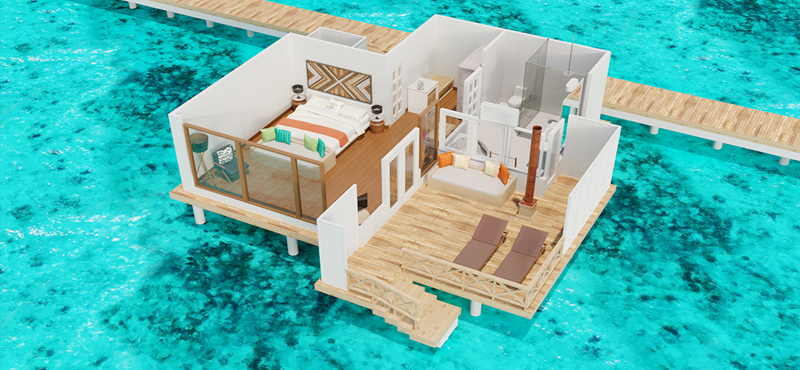 Water Bungalow1 Cinnamon Dhonveli Maldives Holidays