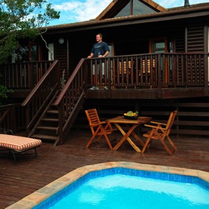 Kariega Game Reserve - South Africa Safari - pool lodge