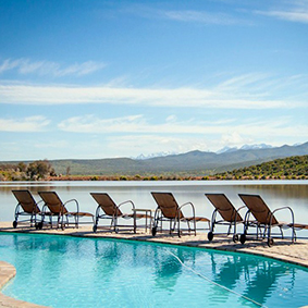 Robberg beach lodge pool - South Africa holiday