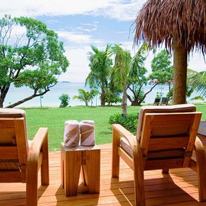 likuliku lagoon beachfront bure - view