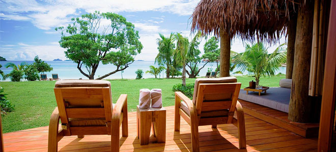 likuliku lagoon beachfront bure - view