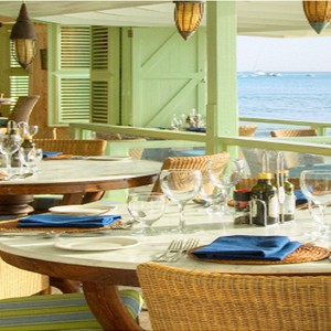 little good harbour - luxury barbados - the fish pot restaurant