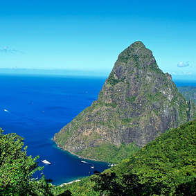 st lucia pitons