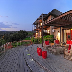 Shamwari Game Reserve - South Africa - Sarili Lodge - Terrace