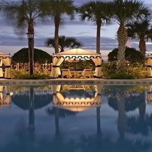 Sheraton Vistana Villages Resort Villas Orlando Holiday Main Pool By Night