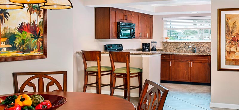 Sheraton Vistana Villages Resort Lake Bueno Vistas Orlando Holiday Two Bedroom Villa Kitchen