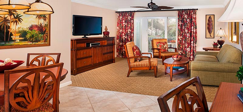 Sheraton Vistana Villages Resort Lake Bueno Vistas Orlando Holiday Two Bedroom Villa Lounge