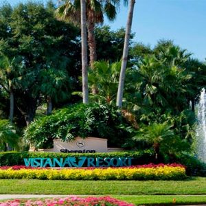 Sheraton Vistana Villages Resort, Lake Bueno Vistas Orlando Holiday Front Entrance