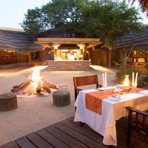 River Lodge Outdoor Dining At Night Kapama Private Game Reserve South Africa Holidays
