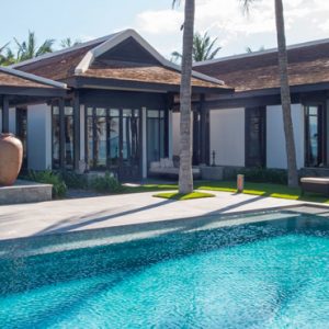 luxury Vietnam holiday Packages Four Seasons Resorts Nam Hai Five Bedroom Beachfront Pool Villa