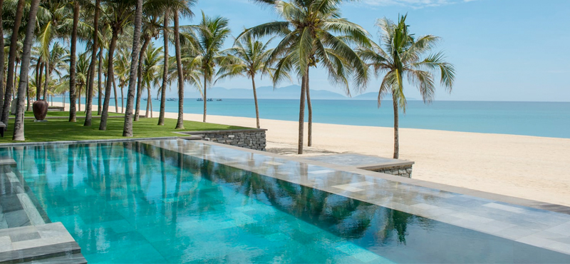 luxury Vietnam holiday Packages Four Seasons Resorts Nam Hai Three Bedroom Beachfront Pool Villa 2