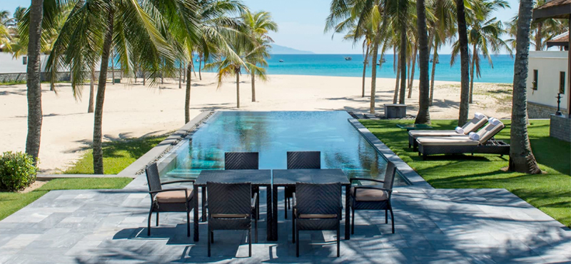 luxury Vietnam holiday Packages Four Seasons Resorts Nam Hai Three Bedroom Ocean View Pool Villa