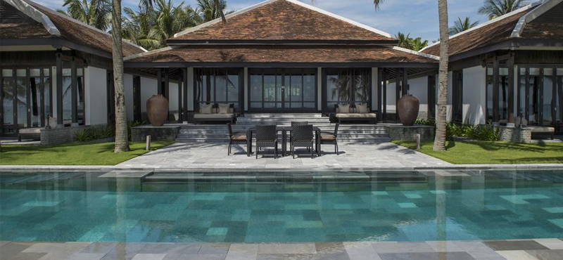 luxury Vietnam holiday Packages Four Seasons Resorts Nam Hai Three Bedroom Ocean View Pool Villa 2
