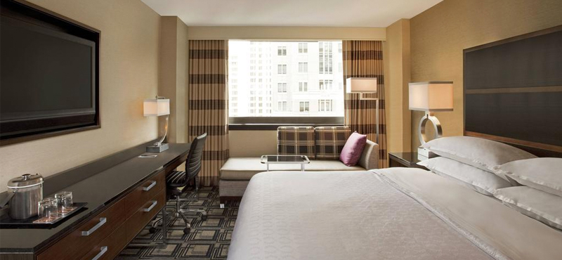 luxury New York holiday Packages Sheraton Times Square Club Level Guest Room 1 King City View High Floor
