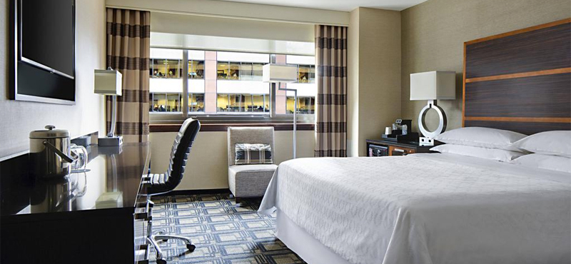 luxury New York holiday Packages Sheraton Times Square Club Level Guest Room 1 King City View High Floor 3