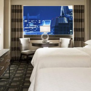 luxury New York holiday Packages Sheraton Times Square Club Level Guest Room 2 Double City View High Floor