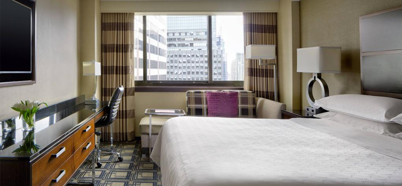 luxury New York holiday Packages Sheraton Times Square Premier Guest Room 1 King City View High Floor