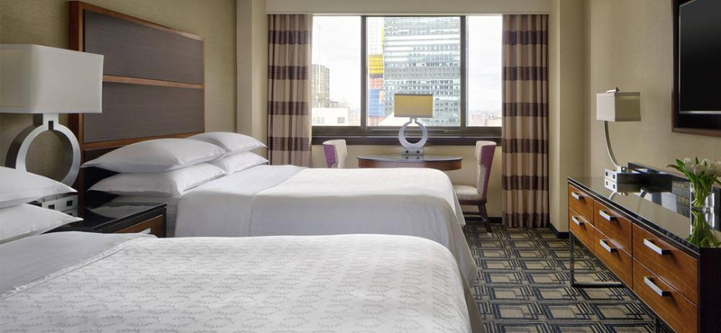 luxury New York holiday Packages Sheraton Times Square Traditional Guest Room 2 Double
