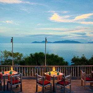 Dining by the Rocks - Six Senses Ninh Van Bay - Luxury Vietnam Holidays