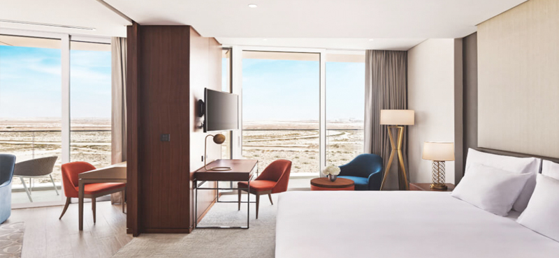Dubai Holiday Packages JA Lake View Hotel Junior Suite Bedroom1