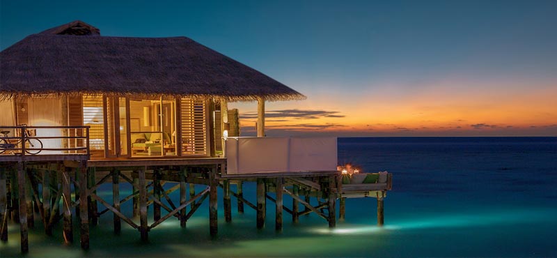Sunset Laamu Water Villa With Pool1 Six Senses Laamu Maldives Holidays