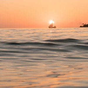 Boat Sunset Six Senses Laamu Maldives Holidays