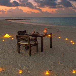 Atmosphere Kanifushi Luxury Maldives Honeymoon Packages Candlelit Beach Dining