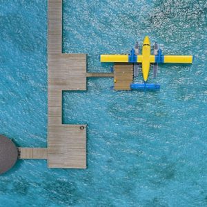 Atmosphere Kanifushi Luxury Maldives Honeymoon Packages Aerial View Of Seaplane Transfer