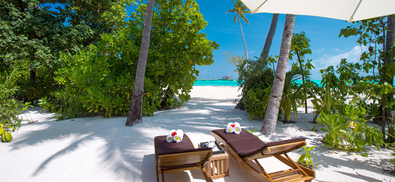 Atmosphere Kanifushi Maldives Luxury Holiday Packages Sunset Beach Villas Beach View