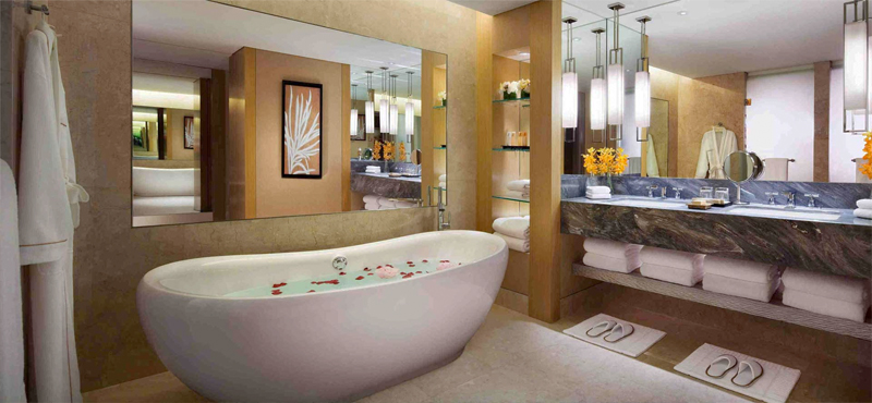 Marina Bay Sands Luxury Singapore Honeymoon Packages Sands Suite Bathroom