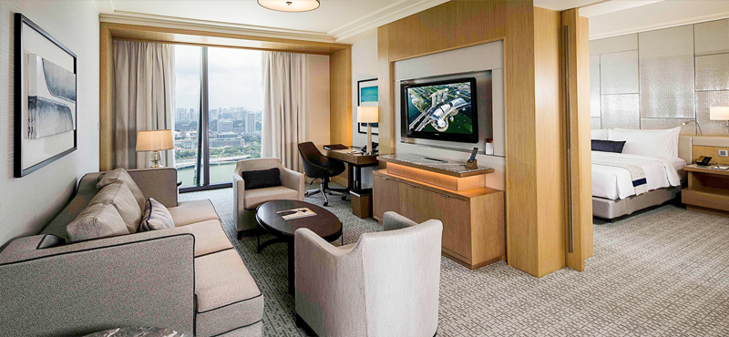 Marina Bay Sands Luxury Singapore Holiday Packages Orchid Suite Living Area