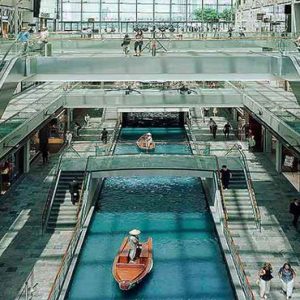 Marina Bay Sands Luxury Singapore Holiday Packages The Shoppes Along Canal Aerial View