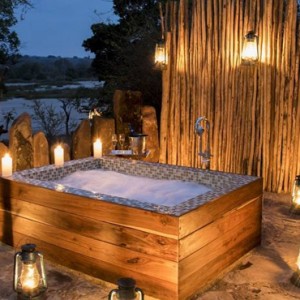 candlelit bath - Azura Selous Game Reserve - Luxuxry Tanzania Holidays