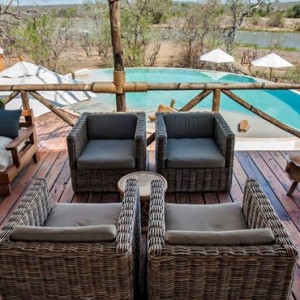 inside deck - Azura Selous Game Reserve - Luxuxry Tanzania Holidays