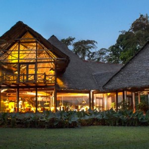 Exterior at night - Inkaterra Reserva Amazonica - Luxury Preu Holidays