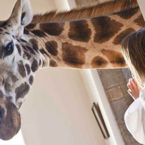 Giraffe with child - Giraffe Manor - Luxury Kenyan Honeymoon Packages