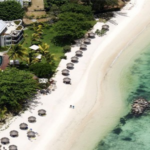 Le Cardinal Exclusive Resort - Luxury Mauritius Holiday Packages - aerial view