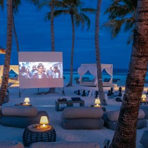 Luxury Maldives Holiday Packages Seaside Finolhu Maldives Cinema On Beach