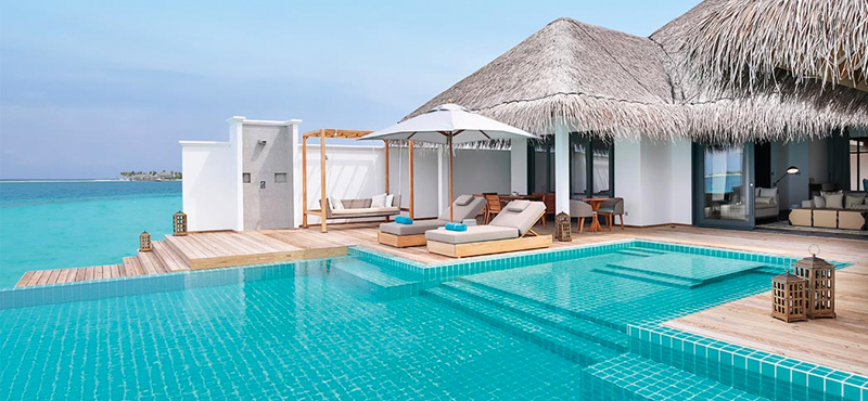 Luxury Maldives Holiday Packages Seaside Finolhu Maldives Two Bedroom Water Pool Villa