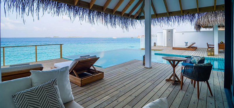Luxury Maldives Holiday Packages Seaside Finolhu Maldives Two Bedroom Water Pool Villa 4