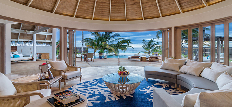 Milaidhoo Island Maldives Luxury Maldives Honeymoon Packages Beach Residence Living Area
