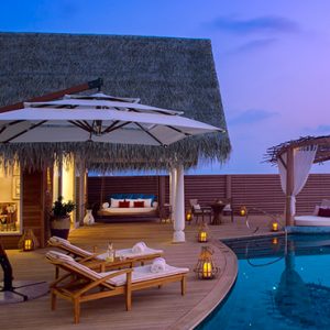 Milaidhoo Island Maldives Luxury Maldives Honeymoon Packages Ocean Residence Pool Deck At Night