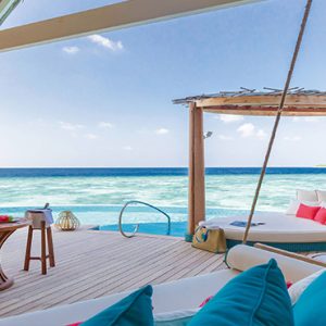 Milaidhoo Island Maldives Luxury Maldives Honeymoon Packages Water Pool Villa Deck View